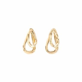 UNOde50 Gold Plated Connected Earrings PEN0740ORO0000U