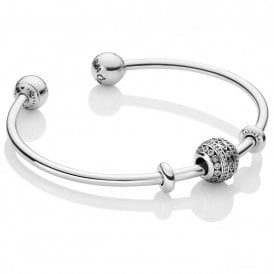 Pandora Glittering Shapes Open Bangle B800657 16CM