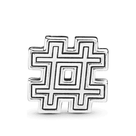 Pandora Reflexions Hash Tag Clip Charm 798193