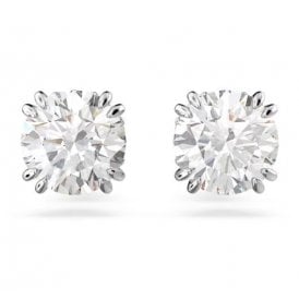 Swarovski Stilla Rhodium Plated Stud Earrings 5636712