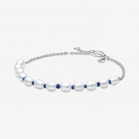Pandora Freshwater Cultured Pearl Cord Chain Bracelet 591689C01