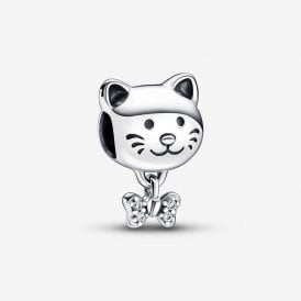 Pandora Pet Cat & Bow Charm 792255C01