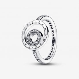 Pandora Signature Logo Circles Pavé Ring 192316C01