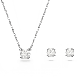 Swarovski Stilla Rhodium Plated Set 5647663
