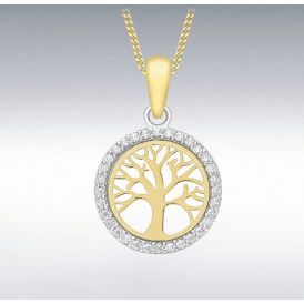 9CT Yellow Gold Tree of Life Pendant
