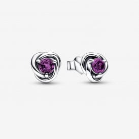 Pandora February Birthstone Eternity Stud Earrings 292334C02