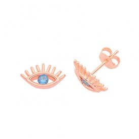 MCN Jewellery Rose Gold Eye Stud Earrings G51265R