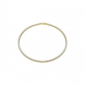 Swarovski Matrix Tennis Necklace Gold Plated 5657667