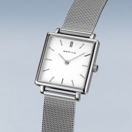 Bering Square Silver Classic Bracelet Watch 18226-004