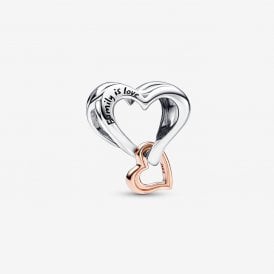 Pandora Two-tone Openwork Infinity Heart Charm 782642C00