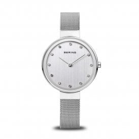 Bering Classic Polished Silver Ladies Watch 12034-000