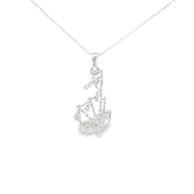 Sterling Silver Bagpipes Pendant 236441