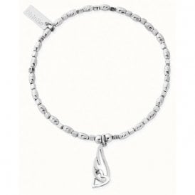 ChloBo Soul Glow Interlocked Heart Angel Wing Bracelet SBCFR3238