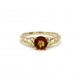 MCN Fine Jewellery Citrine Celtic Ring 87478