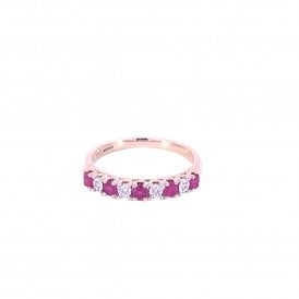 9ct Ruby and Diamond Gold Ring 83668
