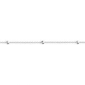 Sterling Silver Fine Trace and Ball Chain