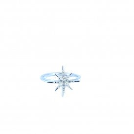 Cubic Zirconia Starburst Ring
