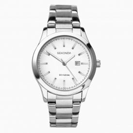 Sekonda Mens Silver Date Watch 40363