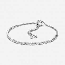 Pandora Sparkling Slider Tennis Bracelet Silver 599375C01
