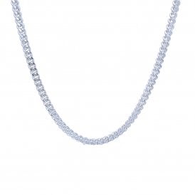 Silver Solid Curb Chain