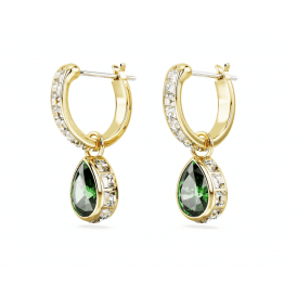 Swarovski Chroma Green Pear Cut Drop Earrings 5662922