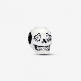Pandora Glow-in-the-dark Sparkling Skull Charm 792811C01
