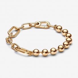 Pandora ME Gold Plated Bead & Link Chain Bracelet 562793C00