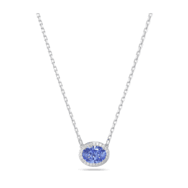 Swarovski Una Blue Rhodium Plated Necklace 5671809