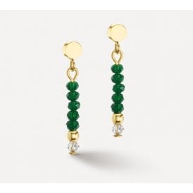 Coeur de Lion Little Twinkle Gold Green Earrings 2033210521