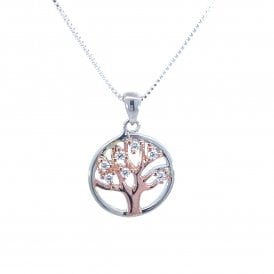 Two Tone Tree Of Life Pendant