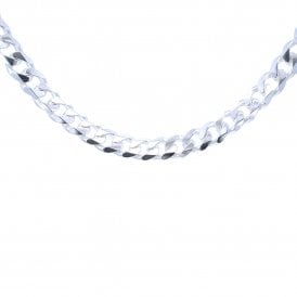 Silver Heavy Curb Necklace