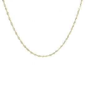 Gold Twisted Curb Necklace