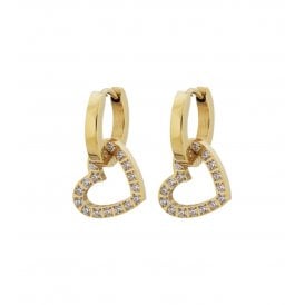 Edblad Gold Plated Eternal Heart Earrings 125907