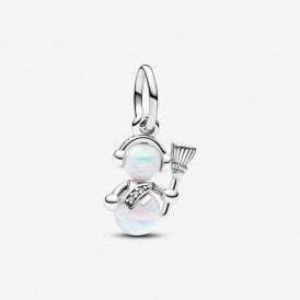 Pandora Opalescent Snowman Dangle Charm 792981C01