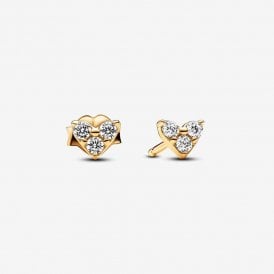 Pandora Triple Stone Heart Stud Earrings 263003C01