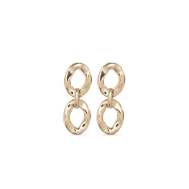UNOde50 Gold Plated Groovy Earrings PEN0931ORO0000U
