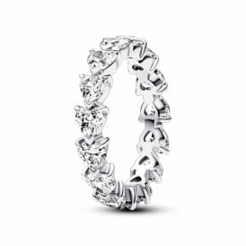 Pandora Row of Hearts Eternity Ring 193103C01