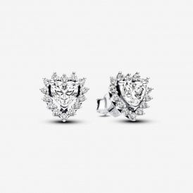 Pandora Sparkling Heart Halo Stud Earrings 293097C01