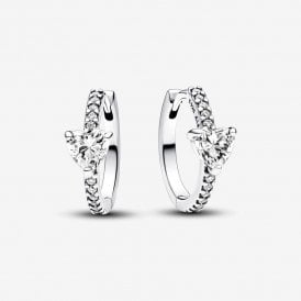 Pandora Sparkling Heart Hoop Earrings 293101C01