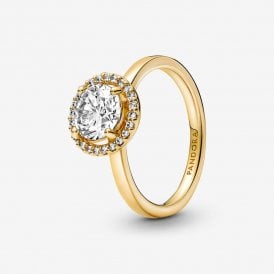 Pandora Sparkling Round Halo Ring 161234C01