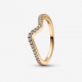 Pandora Sparkling Wave Ring 16253901