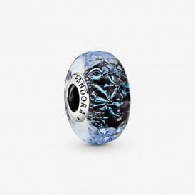 Pandora Wavy Dark Blue Murano Glass Ocean Charm 798938C00