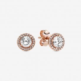 Pandora Round Sparkle Halo Stud Earrings 286272CZ