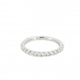 White Gold 0.50CT Lab Grown Diamond Eternity Ring