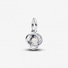 Pandora White Eternity Circle Dangle Charm 793125C06