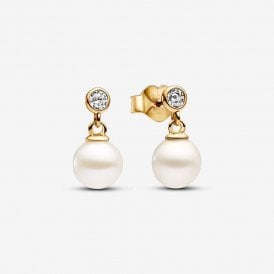 Pandora Pearl And Stone Drop Earrings 263153C01
