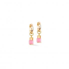 Coeur De Lion Creole Cube Fusion Charm Earrings 4712211500
