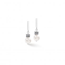 Coeur De Lion GeoCUBE Iconic Pearl Mix Earrings 4081211417