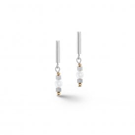 Coeur De Lion Orbit Freshwater Pearl Silver Earrings 1127211417