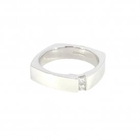 Diamond Ring Princess Cut Gents Band
